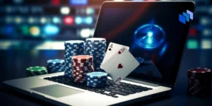 casinomarker och dator